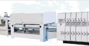 GSZX Online Bottom Folding Hihg Speed Gluing Machine with Auto Flexo Printing Die-cutting Machine and Auto Bunding Machine